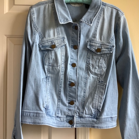 G.I.L.I. Denim Buddha Jacket Light Wash SZ 14 - Picture 6 of 16